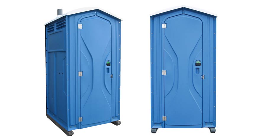 Long-term porta potty units on site in Orangeburg, South Carolina